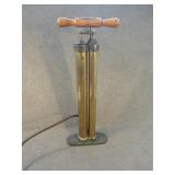 Antique Hercules Brass Triple Cylinder Air Pump