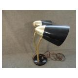 Vintage MCM Desk Table Lamp Double Gooseneck