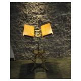 Victorian Library Cast Iron & Oak Bible Book Stand