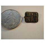 BIG NIG Tin Embossed Tobacco Tag Black Americana