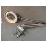 Vintage Glidelite Magnifying Swing Arm Lamp