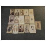 Lot of 16 Antique CDV Carte de Visite of Gentlemen