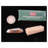 Case Baby Butterbean Knife Autumn Bone Handles