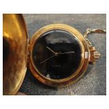 Vintage Colibri Gold Tone Quartz Pocket Watch
