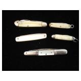 Lot of 5 Small Vintage Pocket Knives