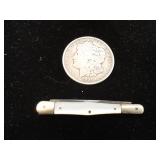 Vintage Mother of Pearl Handle Tuxedo Knife