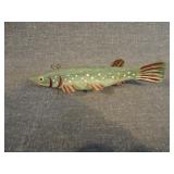 Vintage 1950's Ice Spear Fishing Decoy, Hand Made