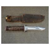 Vintage Rare KA-BAR Olean, NY Fixed Blade Knife