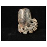 Antique Chinese Hand Carved Soapstone Vase