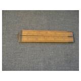 Vintage Stanley 81 Folding Ruler Boxwood & Brass