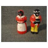 Vintage Black Americana F&F Salt & Pepper Shakers