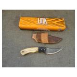 Louis Martin Damascus Fixed Blade Hunting Knife