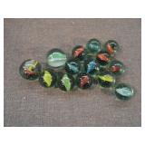 Lot of (14) Vintage Cats Eyes Marbles