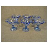 Set of 6 Bormioli Rocco Primavera Blue Desert Cups