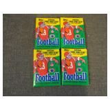 Lot of (4) 1986 Topps Football Unopened Wax Packs