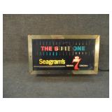 Vintage Seagrams 7 Light Up Adv. Motion Beer Sign