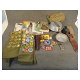 Lot of Vintage Buy Scouts Books, Patches and More