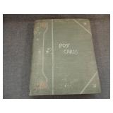 Antique Postcard Album with 197 Postcards