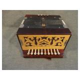 Antique German Button Box Accordian