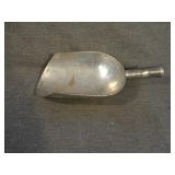 Antique Primitive Tinware Flour Scoop - Large