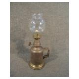 Vintage French LAMPE PIGEON Mini Brass Oil Lamp