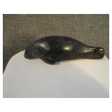 Vintage Inuit Soapstone Carving of Seal