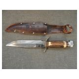 Vintage Edge Brand Original Bowie Knife w/Sheath
