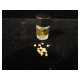 Natural California Gold Nuggets 1 Gram In a Jar