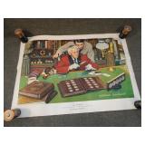 1973 Norman Rockwell 'The Collector' Canvas Poster