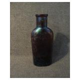 Antique Trommer Extract of Malt Iridescent Bottle.