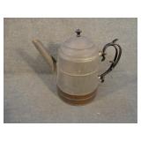 Antique Primitive Coffee Pot w/Copper Base