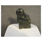 Vintage Signed Inuit Soapstone Figure  1981