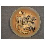 Vintage Jerusalem 3-D Charger Wall Hanging Plate