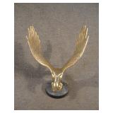 Vintage 10' Brass Eagle on Marble Base
