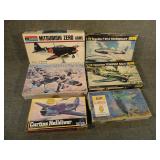 Lot of 6 Vintage Airplane Models