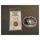 1985 Shuttle Atlantis Patch & Bronze Medal STS-71