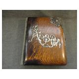 Antique 1890's Wooden Cover Cabinet Card Album