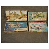 Vintage Lot of 4 Airfix WW2 Airplane Model Kits