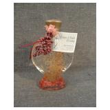 Vintage Lampe a' l'huile Oil Lamp Bain de Roses