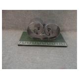 Vintage Metal Double Coil Book Holder Spring Tite