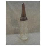 RARE Master Automobile Glass Oil Bottle with Spout