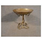 Vintage Hand Wrought Brass Joe Spoon Compote
