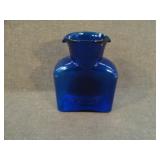 Vintage Blenko Cobalt Blue Double Spout Pitcher