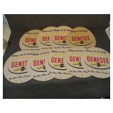 (9) Vintage Double Sided Genesee Beer Tray Liners