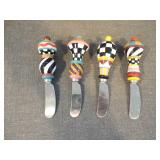 Set of 4 Mackenzie Childs Jubilee Canapï¿½ Knives