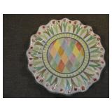 Mackenzie Childs Taylor Fluted Poplar Ridge Plate