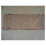 1921 New York State License Plate