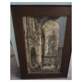 Antique Axel Haig Etching Burgos Cathedral