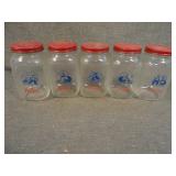 (5) Vintage Hazel Atlas Dutch Boy & Girl Shakers