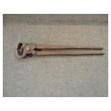 Antique Hand Forged Horse Farriers Nippers